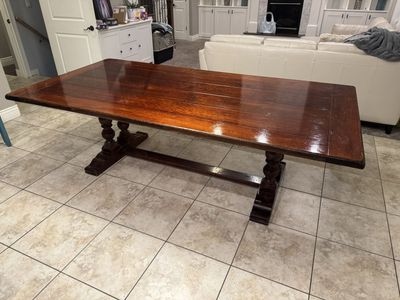 Large 8 ft Farm House-style Dining Table