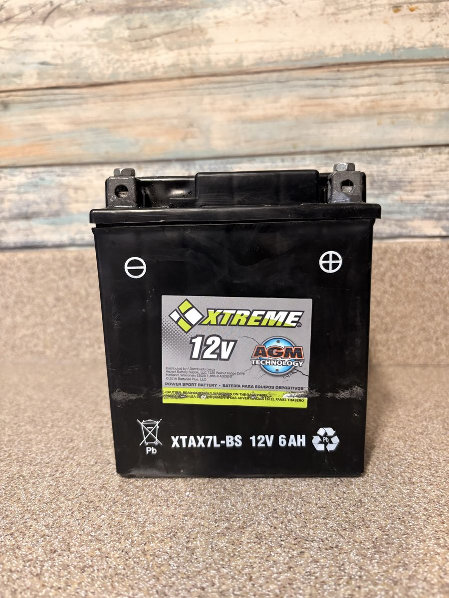 Xtreme XTAX7L-BS 12V 6AH AGM Power Sport Battery - Never been used!