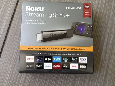 New Roku Streaming Stick+ HD 4K HDR Powerful & Portable Long-Range Wireless Voice Remote