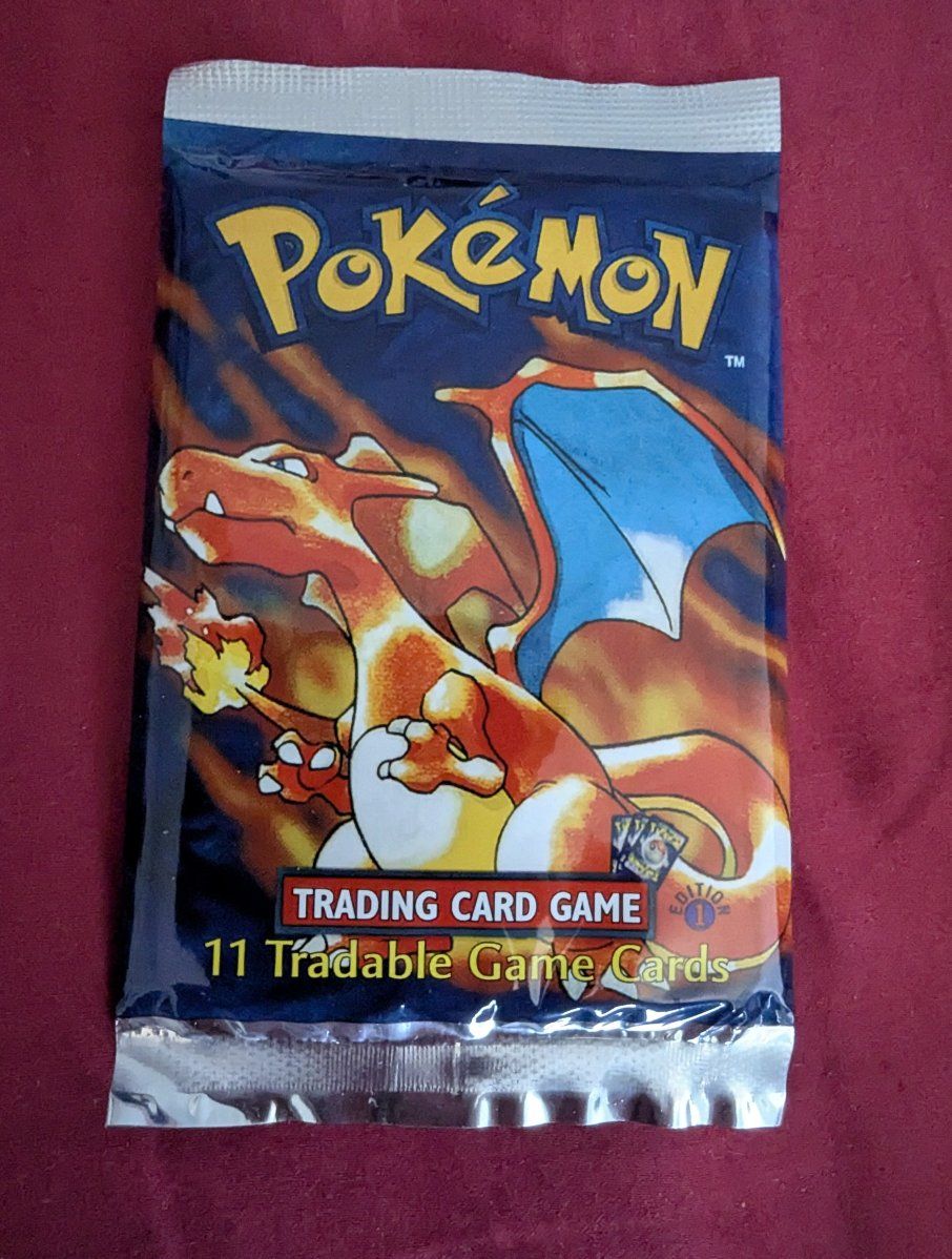 1999 Pokemon Base Set 1st Edition Charizard Booster Pack Sealed Wizards of the Coast