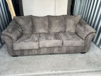 Comfortable Gray Sofa - Used, Good Condition