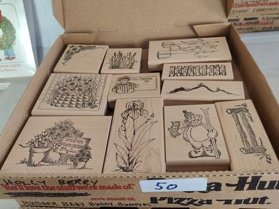 Box #50 of 65, New, old stock rubber stamps, designed mainly for people that like to make their own greeting cards.
