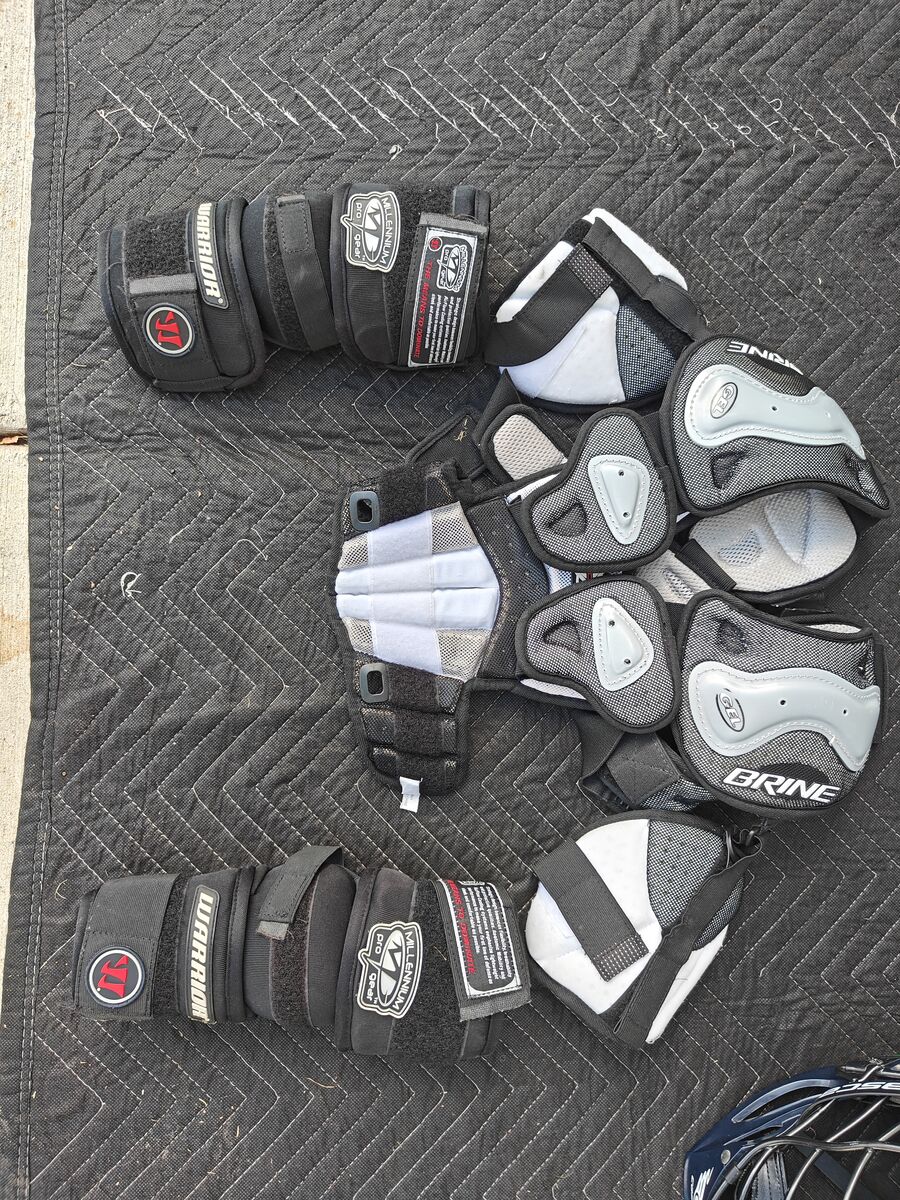 Lacrosse Chest Elbow Pads and Gloves