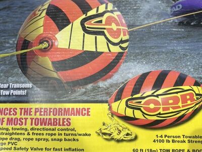 NEW Orb boating, Booster Ball, 60ft rope