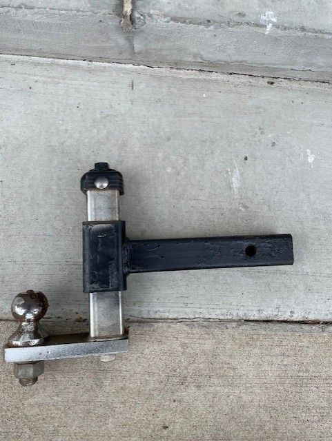 Master Heavy Duty Adjustable 2 inch receiver, 3-7 inch drop hitch 2 inch ball/receiver