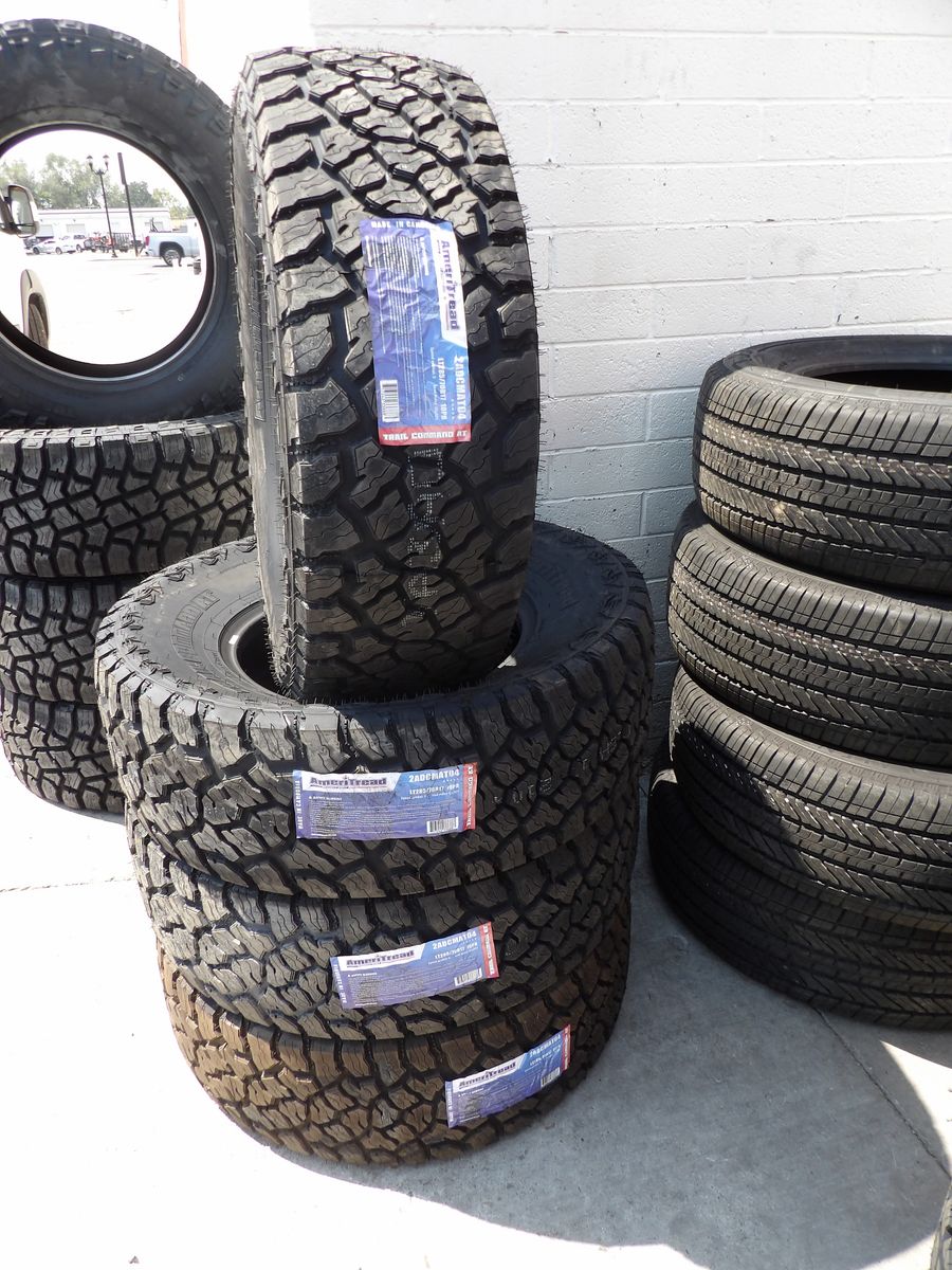 285/70R17 AMERITREAD TRAIL COMMANO A/T SET OF NEW TIRES