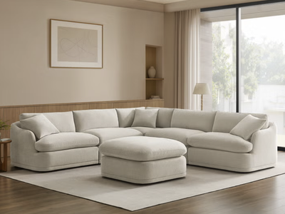 BACK TO SCHOOL MODULAR SALE – HARTLEY 6-PIECE FABRIC MODULAR SECTIONAL