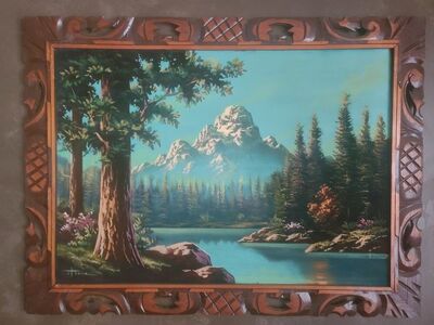 Vintage velvet paintings