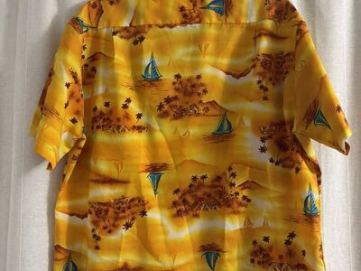 Vintage Hawaiian Silk Shirt Made In Hawaii