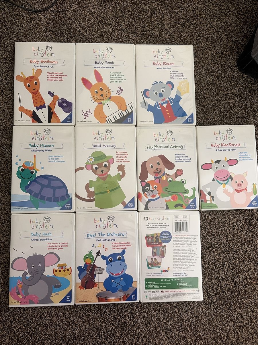 Baby Einstein DVD Lot - 10 Classic Educational Discs for Toddlers
