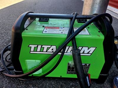 Titanium MIG 170 Wire Feed Welder - Used Once - Includes Full Tank