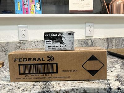 500 Rounds Federal American Eagle 223 Rem 55 Grain FMJ Ammunition