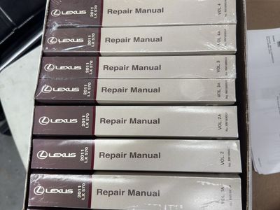 2011 Lexus LX 570 Shop Service Repair Manual Complete Set Volumes 1-5A