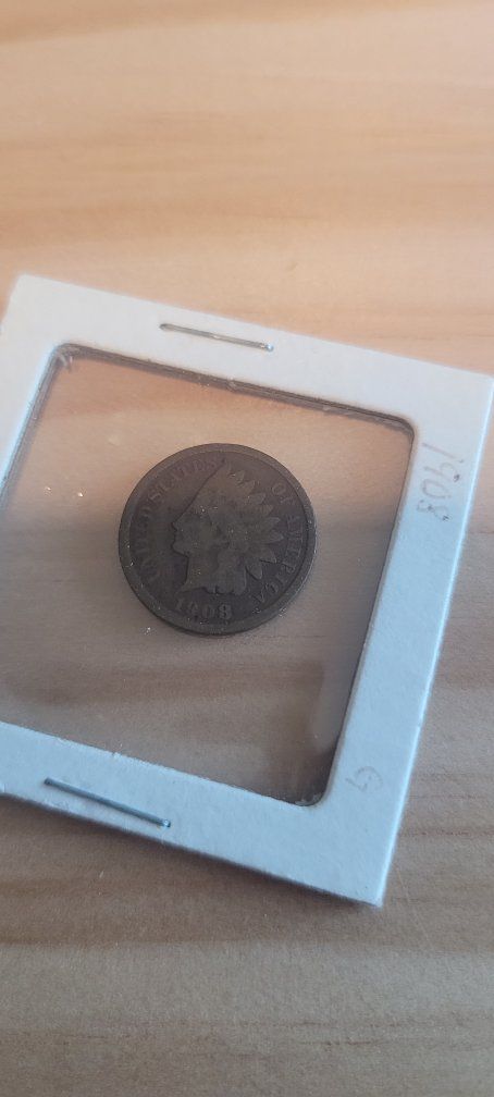 1908 Indian Head Penny Coin - US Collectible Copper Coin, Good Condition