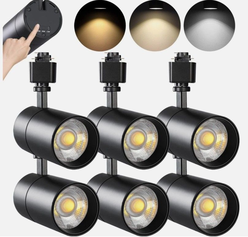 LED H-Type Track Light Heads 6 Pack 20W Dimmable VANoopee New (2 Available)