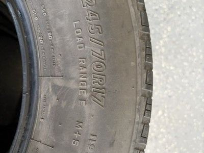 4 used LT245/70R17 tires