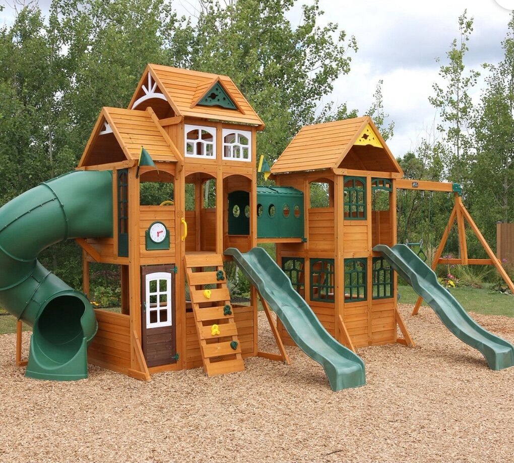 $1022 LESS THAN SAM'S CLUB! BRAND NEW IN BOXES- KidKraft Paramount Wooden Swingset/Playset FREE DELIVERY!