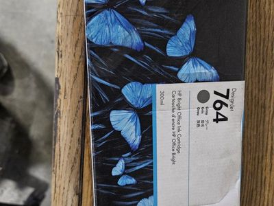 HP DesignJet 764 Gray Ink Cartridge, 300ml - HP Bright Office Ink