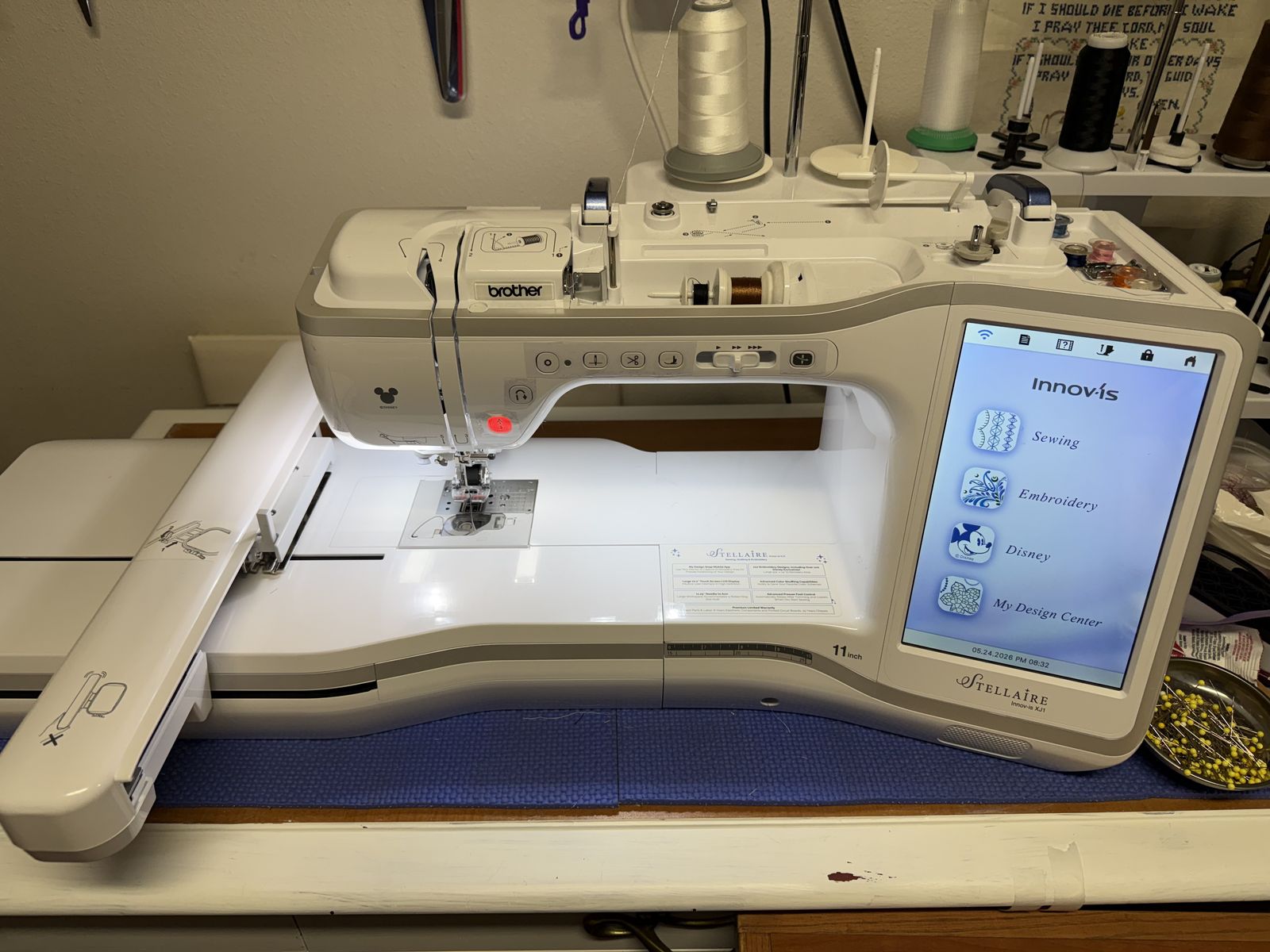 Brother sewing and embroidery comb machine