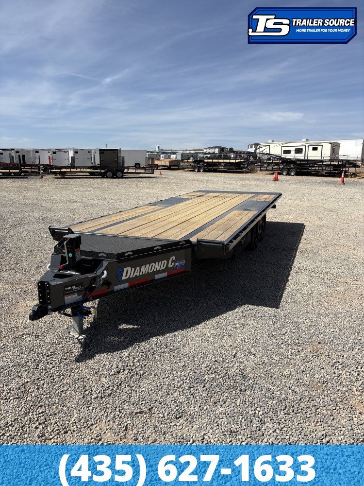 8.5x22 Diamond C DET 207 Deckover Tilt Trailer -  15.5K GVWR -