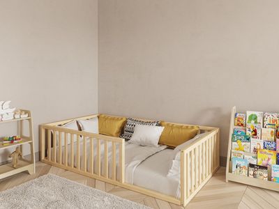 Twin Sized Montessori Toddler Floor Bed