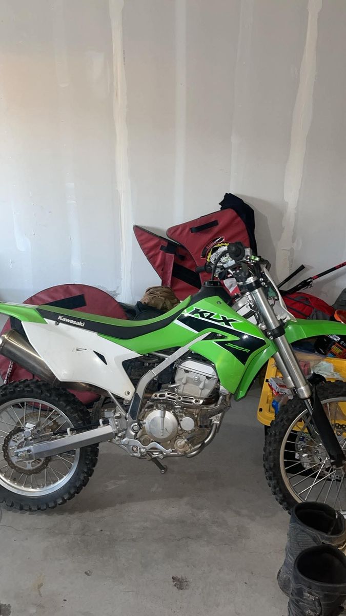 2023 Kawasaki KLX 300R Dirt Bike - Green, Low Hours