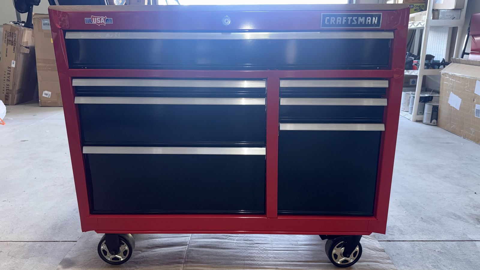 CRAFTSMAN S2000 41” 7-Drawer Rolling Tool Workstation