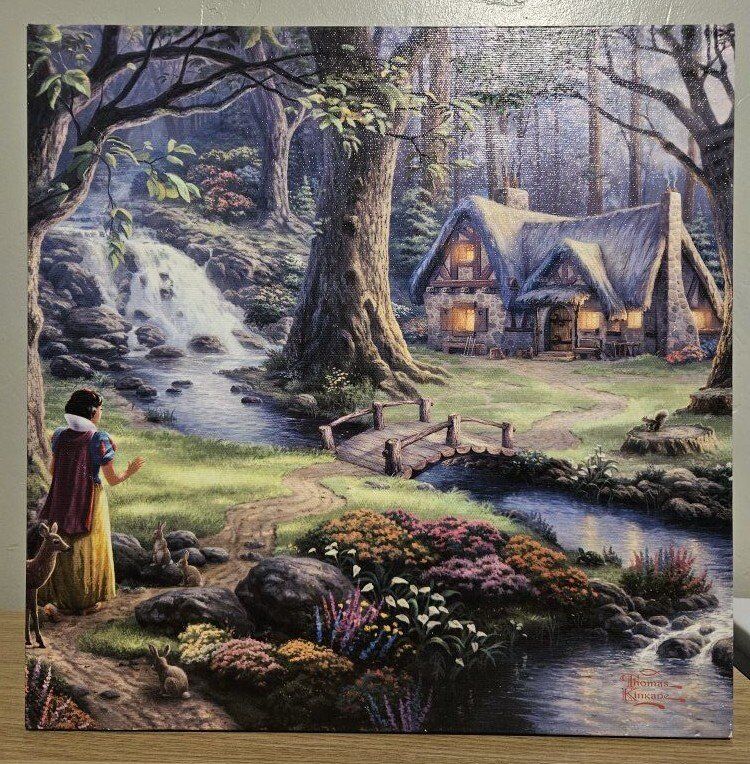 Snow White and Cottage Thomas Kinkade