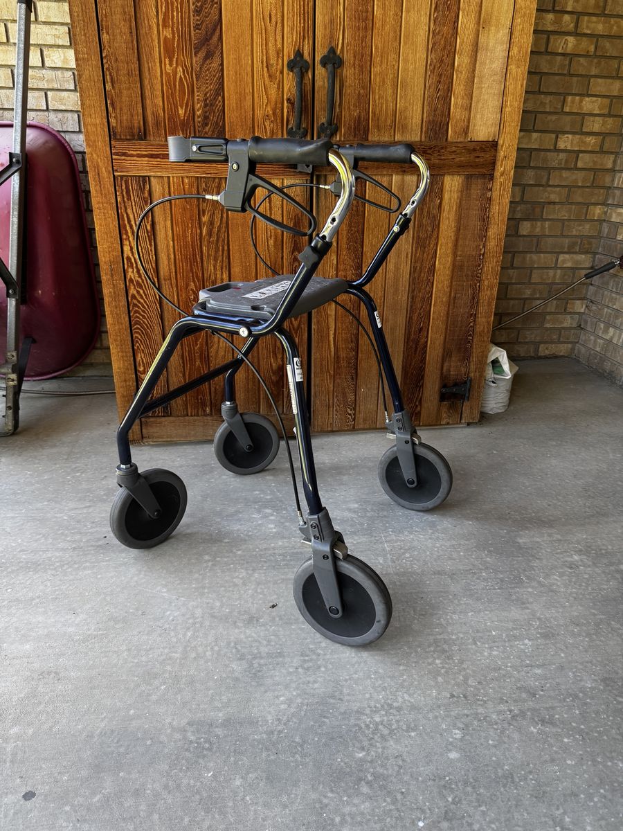 Adult Walker with Seat and Wheels - Mobility Aid