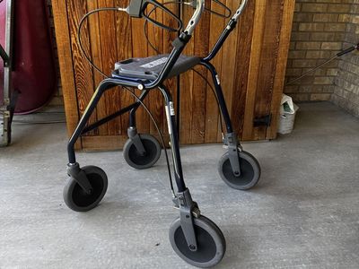 Adult Walker with Seat and Wheels - Mobility Aid