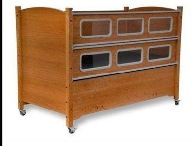SleepSafe SleepSafer Tall Bed with Hi-Lo Foundation - 1 side window View free to someone special needs