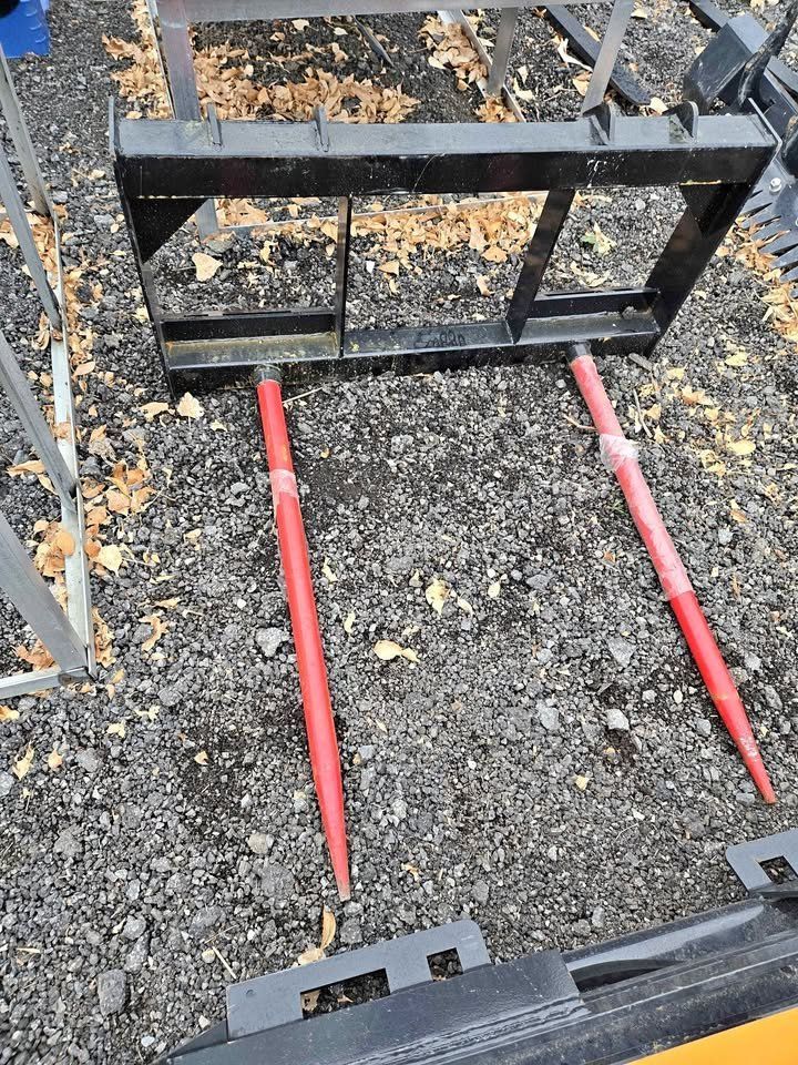 NEW Giyi 47" Double Bale / Hay Spears (Skid Steer)