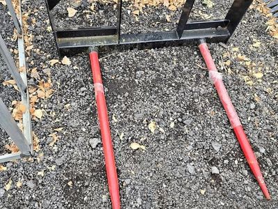 NEW Giyi 47" Double Bale / Hay Spears (Skid Steer)