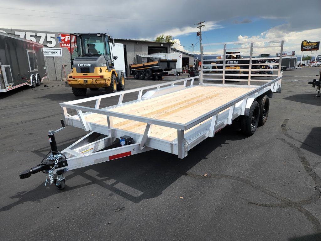 2027 Baughman Products 7X16 MD 7K with Sides Aluminum UTV/ATV Car Hauler Trailer