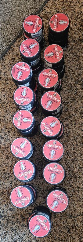 Stanley cup playoff hockey pucks