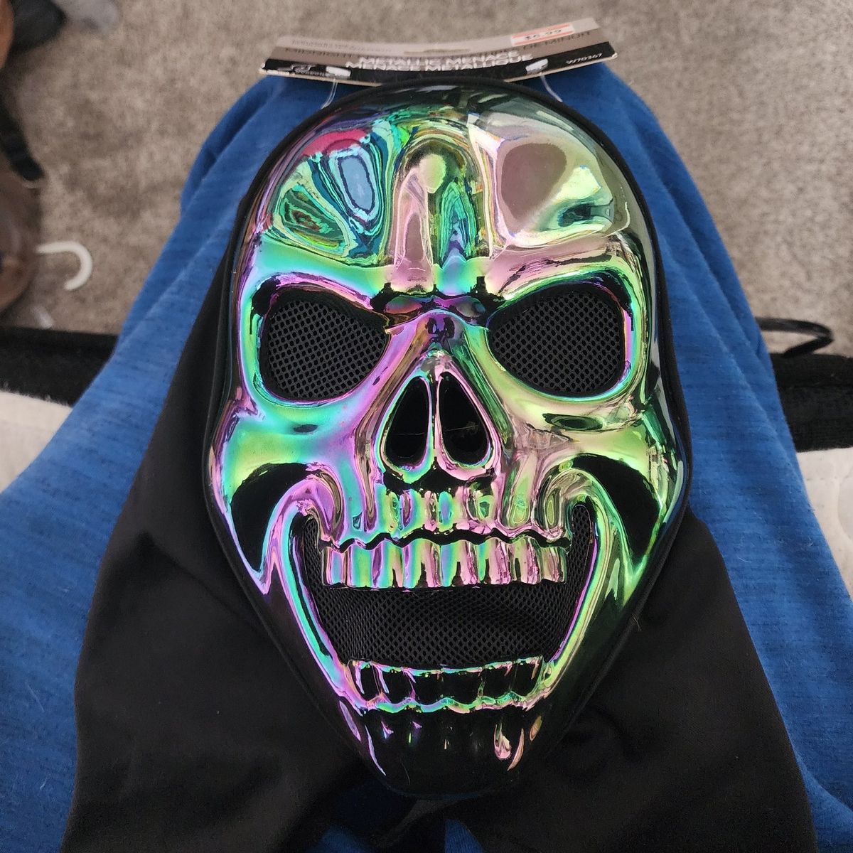 Metallic Menace Skull Mask