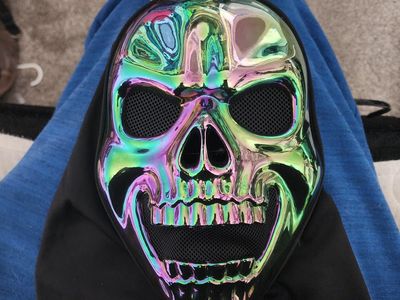 Metallic Menace Skull Mask