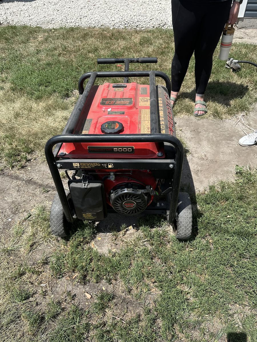 Predator 9000 portable gas-powered generator