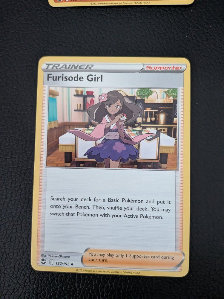 Pokémon TCG Furisode Girl Supporter Card 157/195 Silver Tempest
