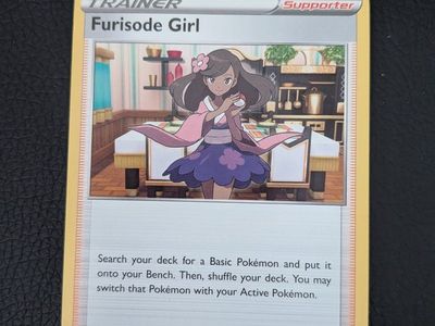 Pokémon TCG Furisode Girl Supporter Card 157/195 Silver Tempest