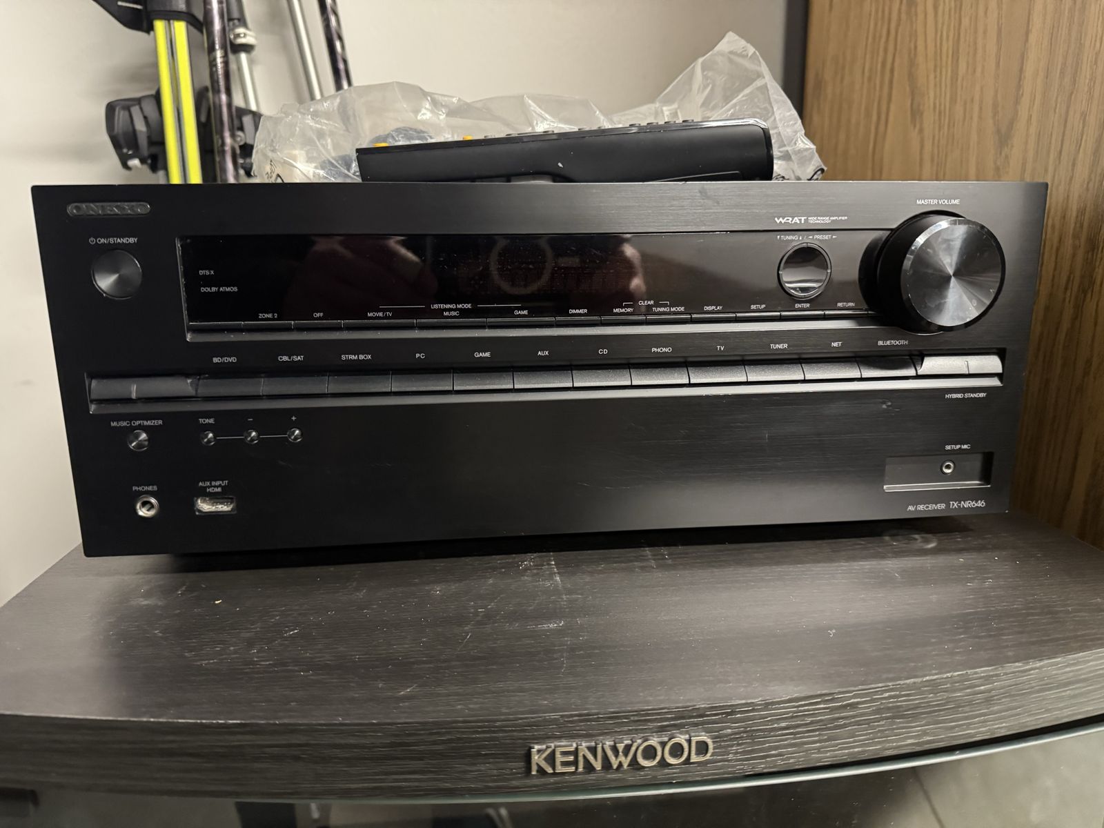Onkyo TX-NR646 AV Receiver - 7.2-Channel 4K/60Hz, Dolby Atmos, DTS:X, Bluetooth