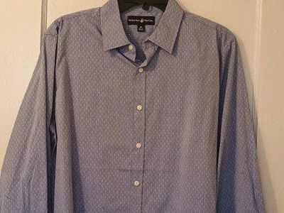 Beverly hills polo light blue men's dress shirt