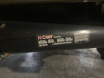 CURT Trailer Hitch Receiver Class 2 for Towing, 3500 lbs GTW, 350 lbs TW, Made in USA