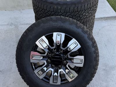 GMC Sierra 3500 Rims and Tires 275/65R20 Goodyear Wrangler Trailrunner Load E Almost New