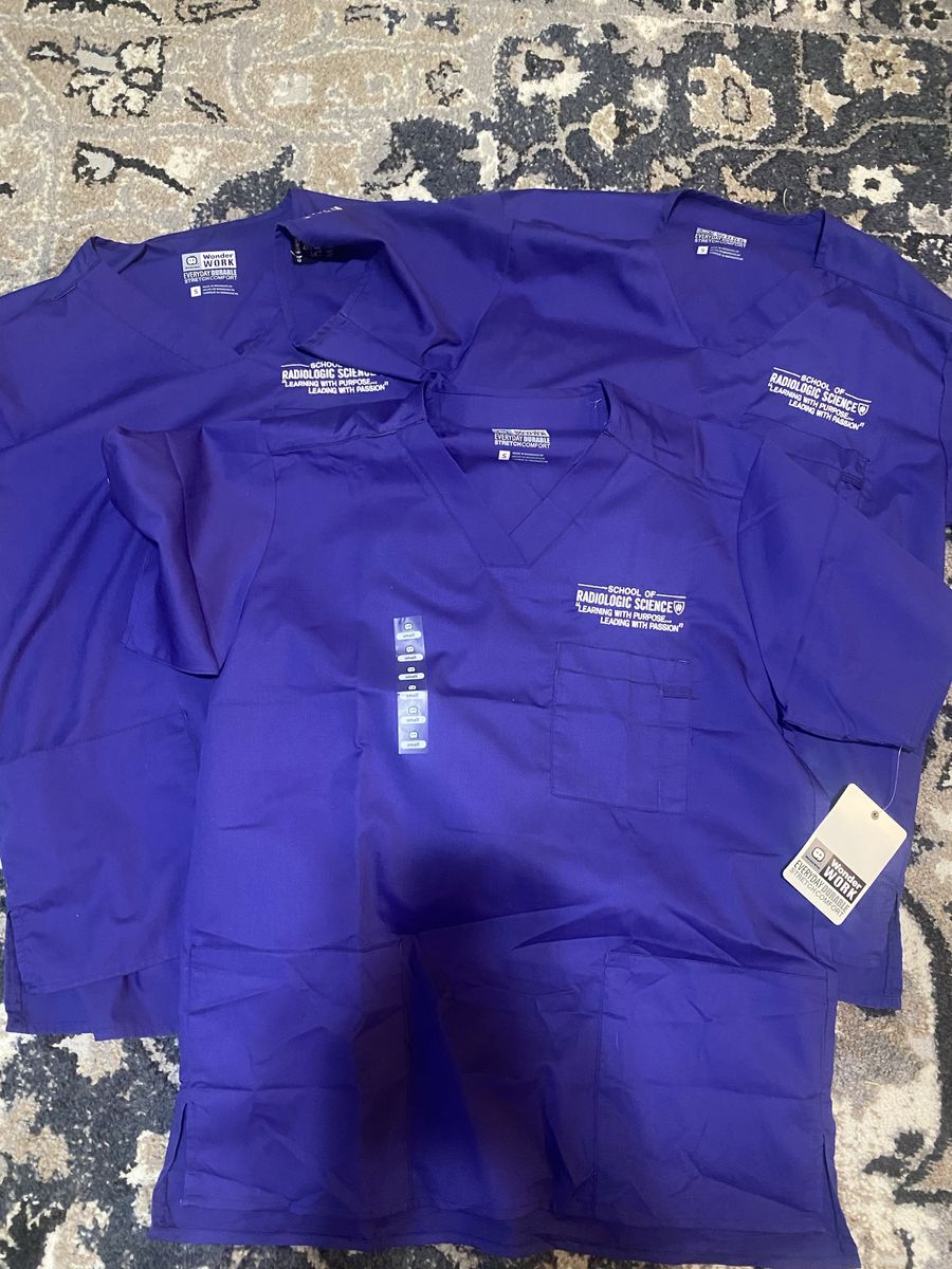 Weber State Radiology Men's Small Scrub Tops