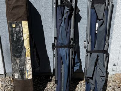 Camp Cots x3 (75.4"L x 25.5"W x 17.8"H)