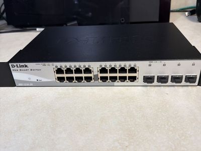 D-Link 20 port managed gigabit Web Smart Switch - 16x 1000BASE-T, 4x SFP