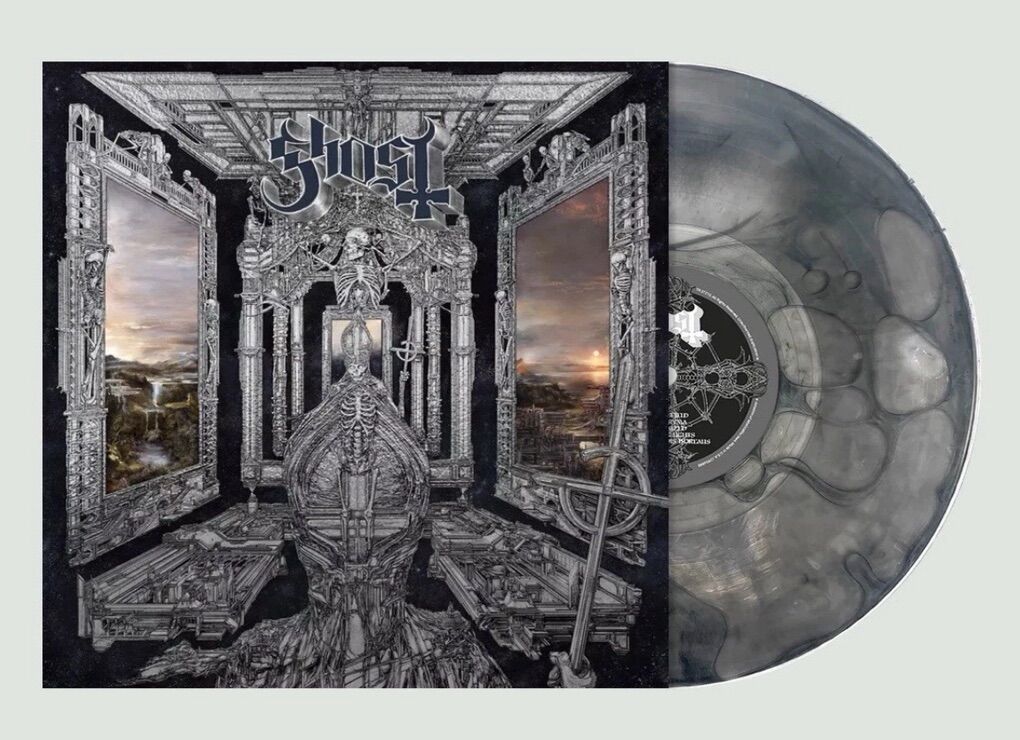 Ghost-Skeletá Metallic Silver Liquid Filled Vinyl