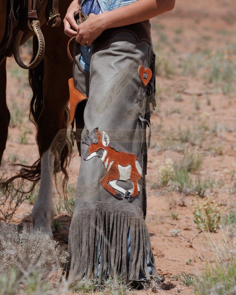 Handmade Antelope Chinks W Size S/M