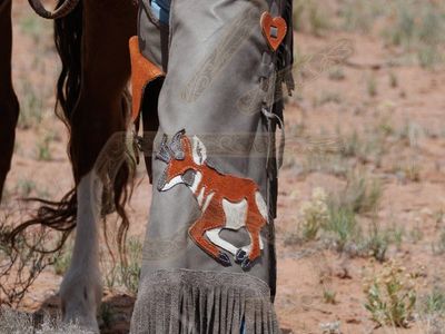 Handmade Antelope Chinks W Size S/M